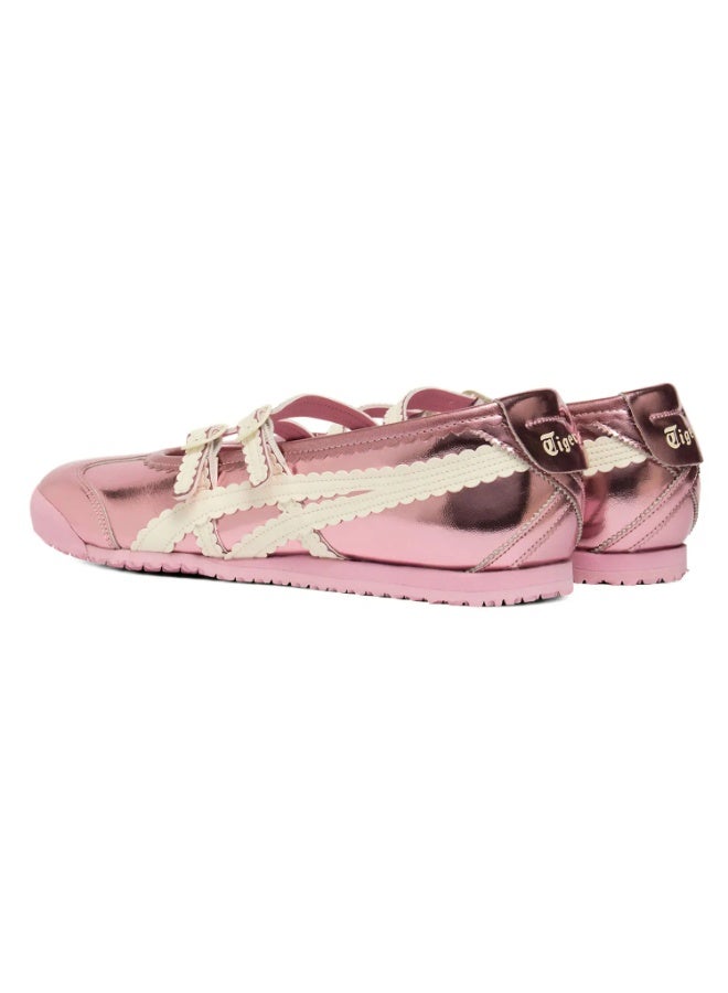 Onitsuka Tiger Mexico 66 TGRS Women’s Ballet Flats - Glossy Pink | Comfortable & Stylish Casual Mary Jane Shoes - Image 3